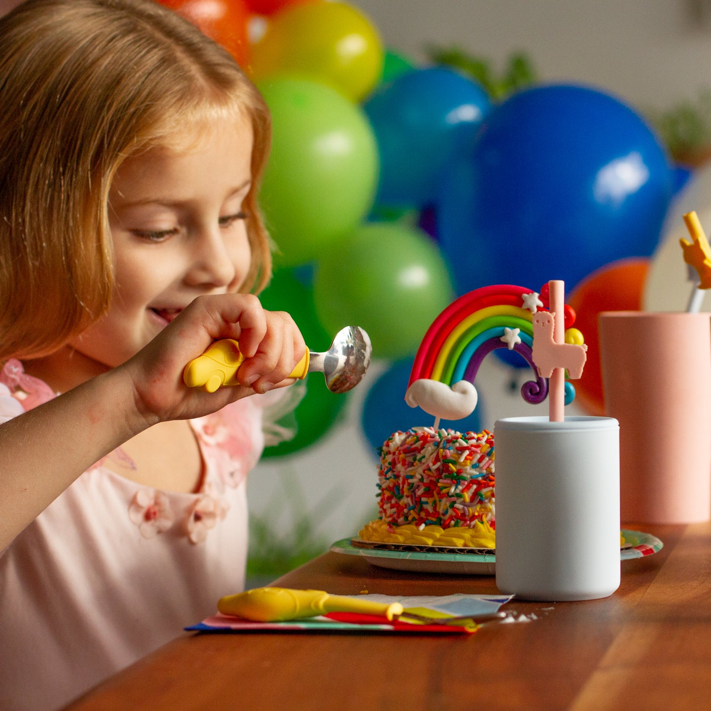 CAR DESIGN FORK AND SPOON UTENSIL SET FOR TODDLERS AND KIDS