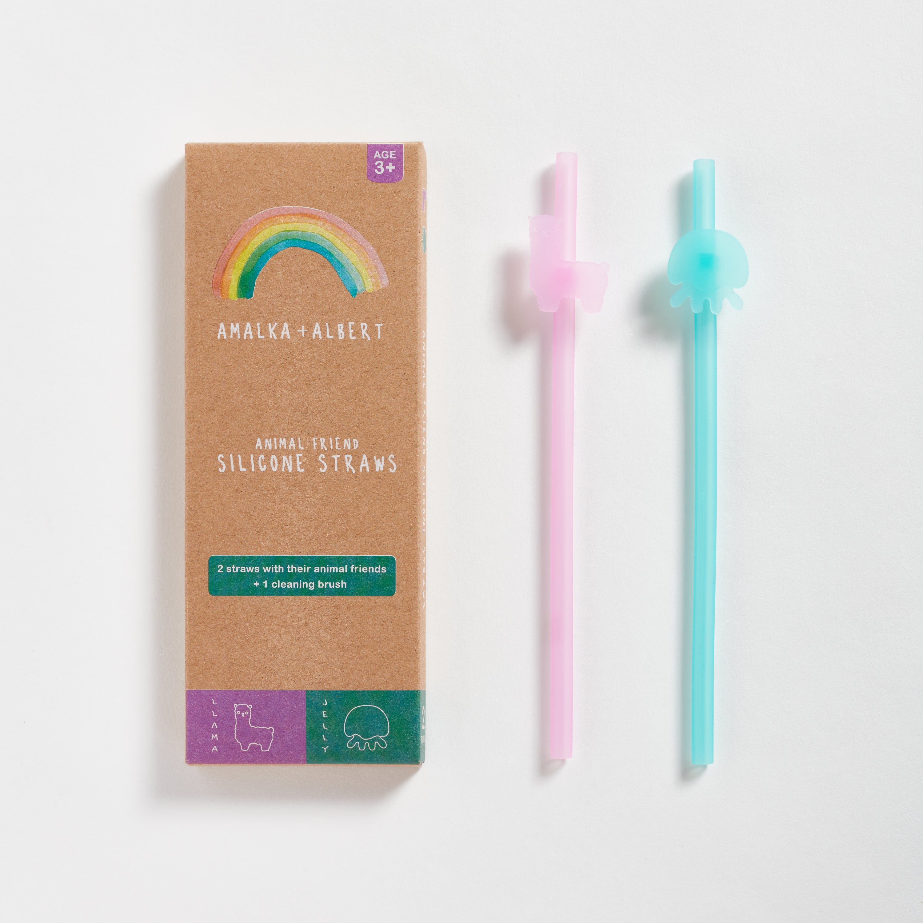 Animal Friend Straws - Jelly and Llama 2 Pack